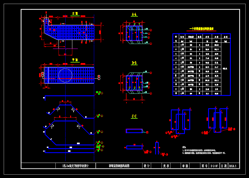 桥梁工程设计施工图